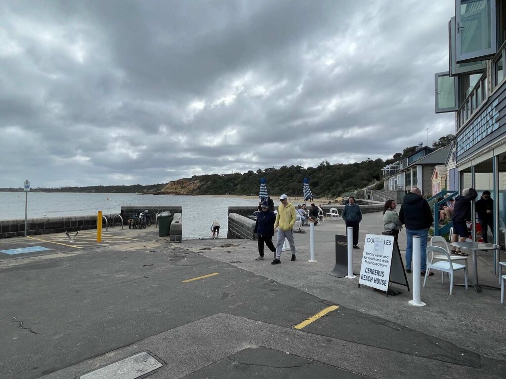 Black Rock beach and cafe